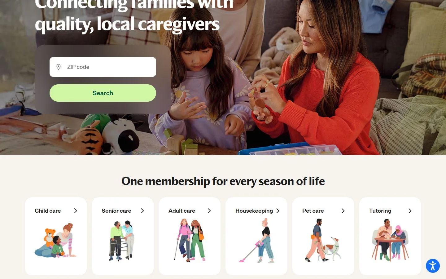 Care.com · Website screenshot