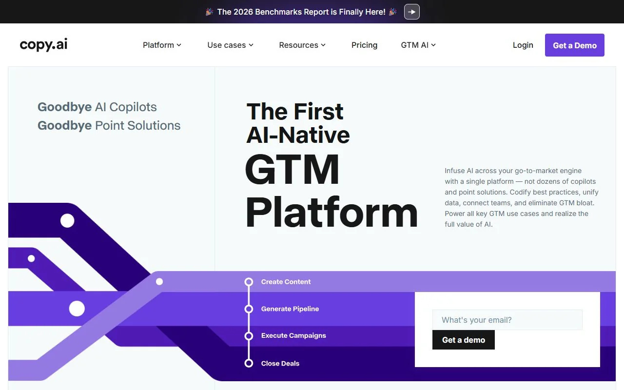 Copy.ai · Website screenshot