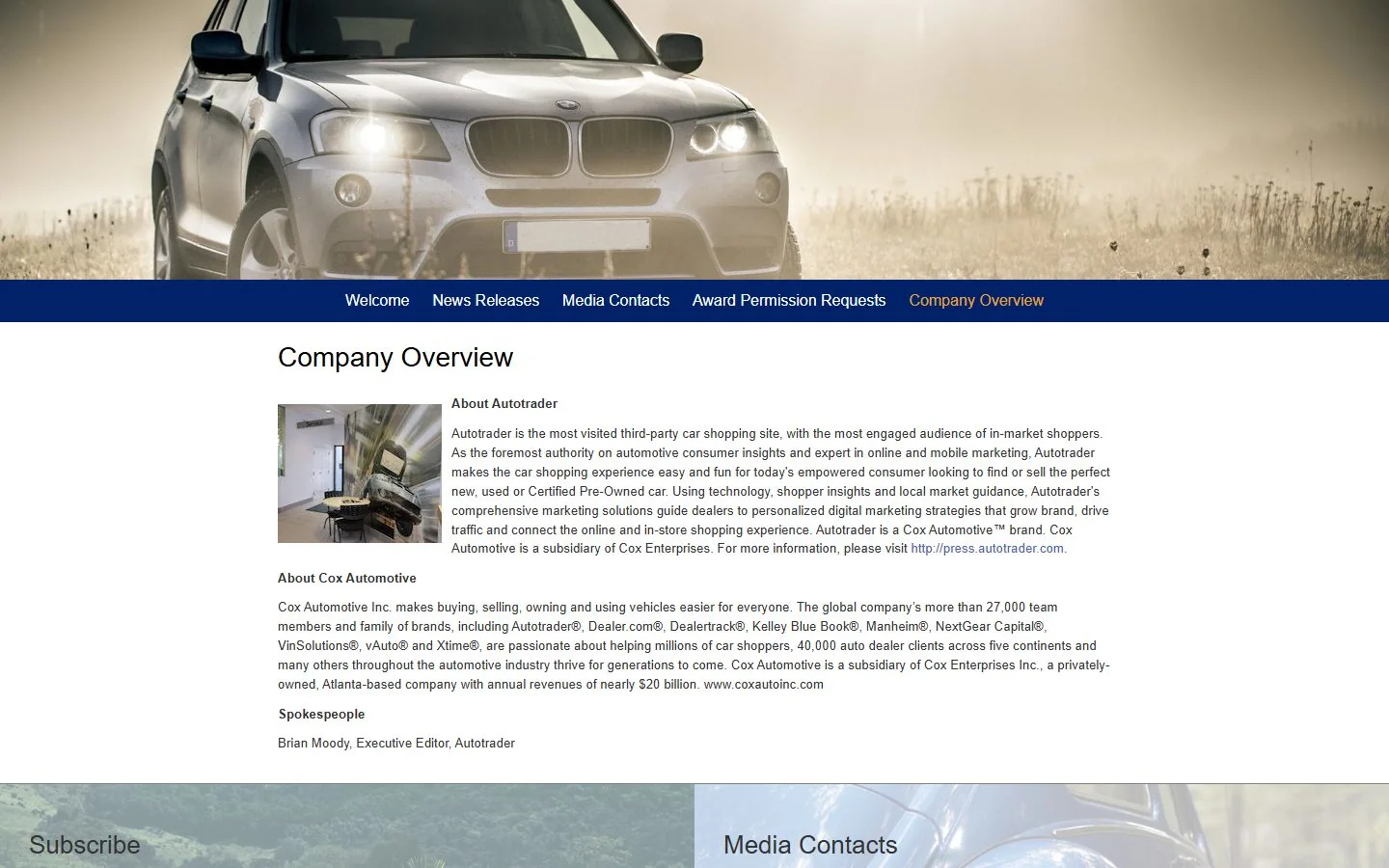 Autotrader · Website screenshot