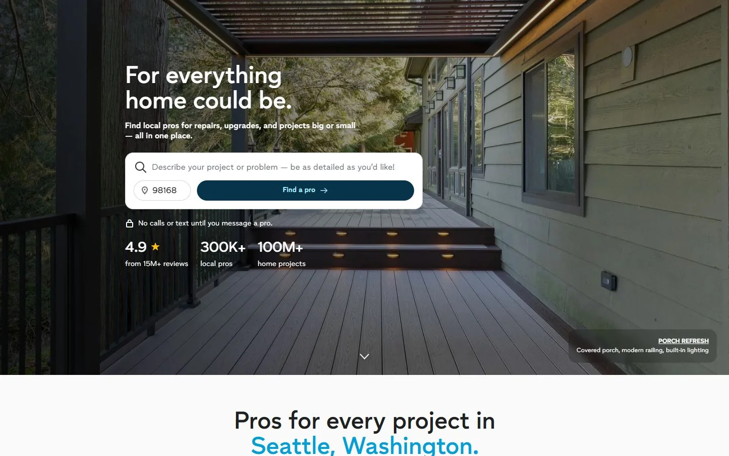 Thumbtack · Website screenshot