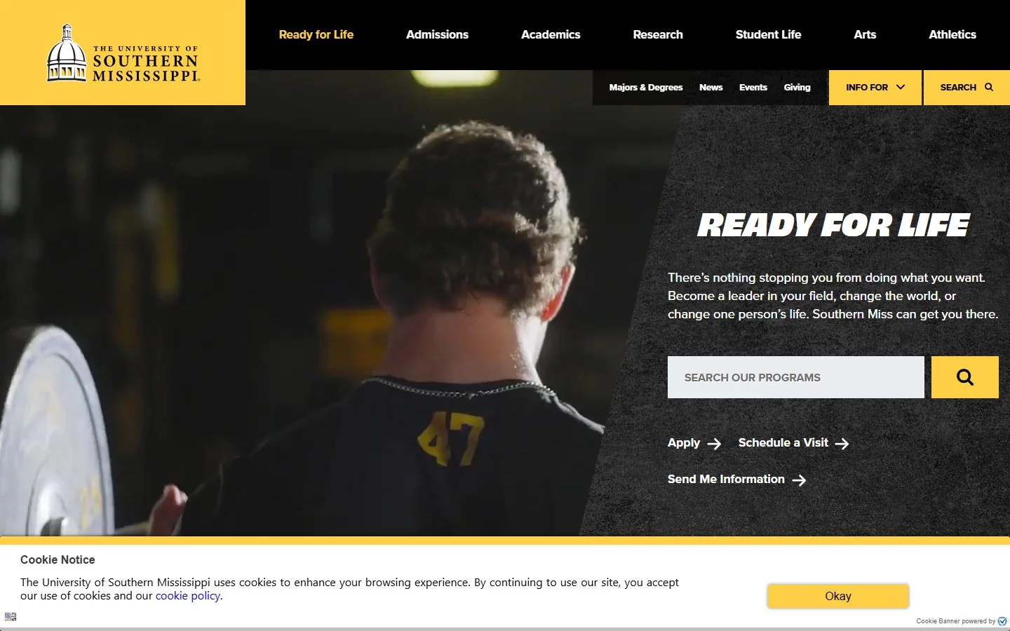 University of Southern Mississippi · Official website