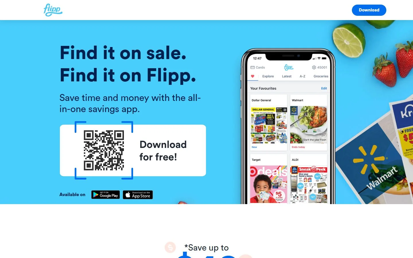 Flipp · Website screenshot