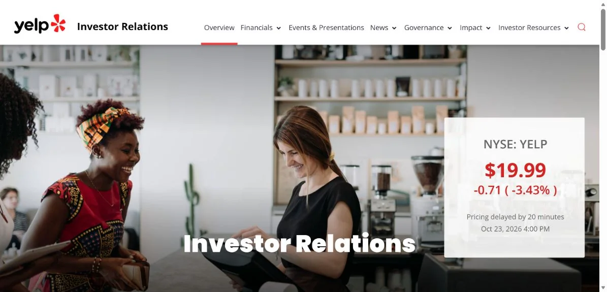 Yelp · Website screenshot
