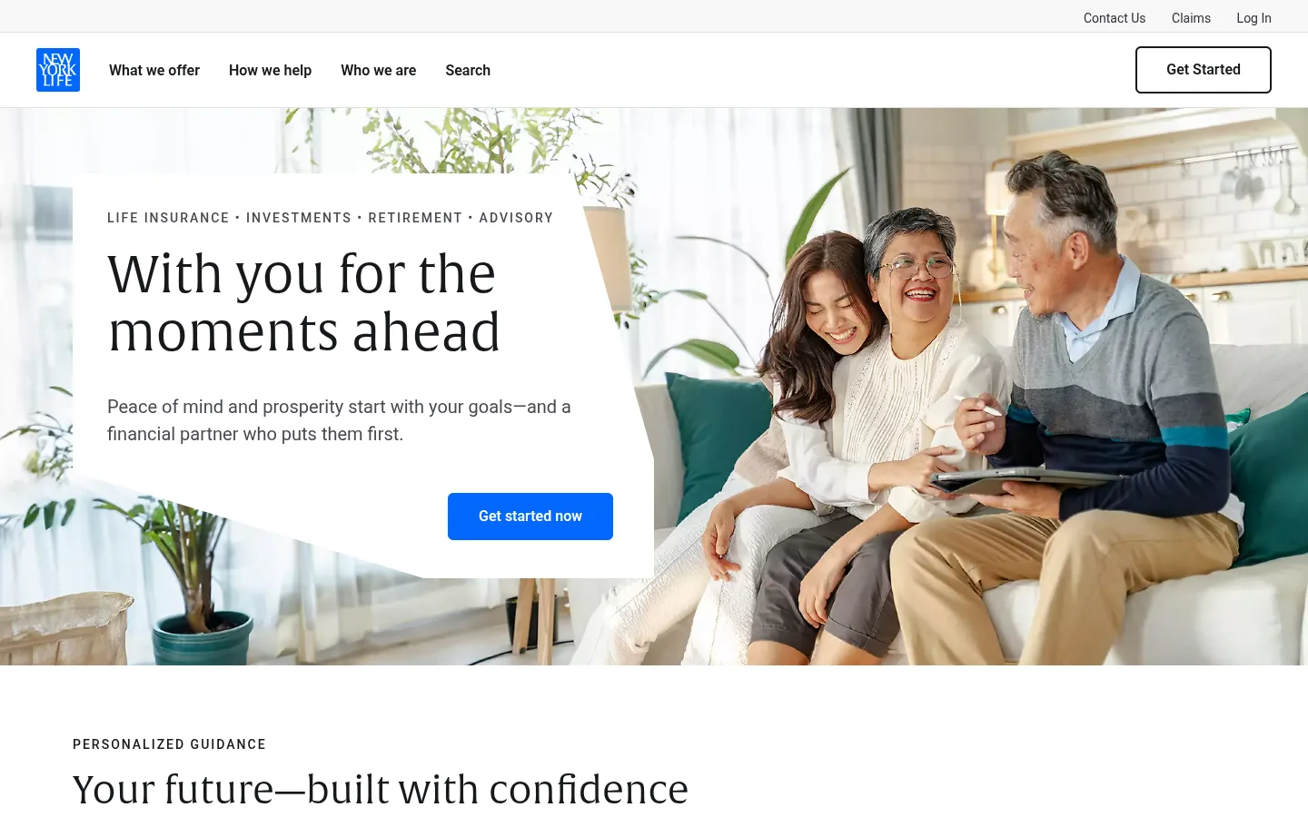 New York Life · Website screenshot
