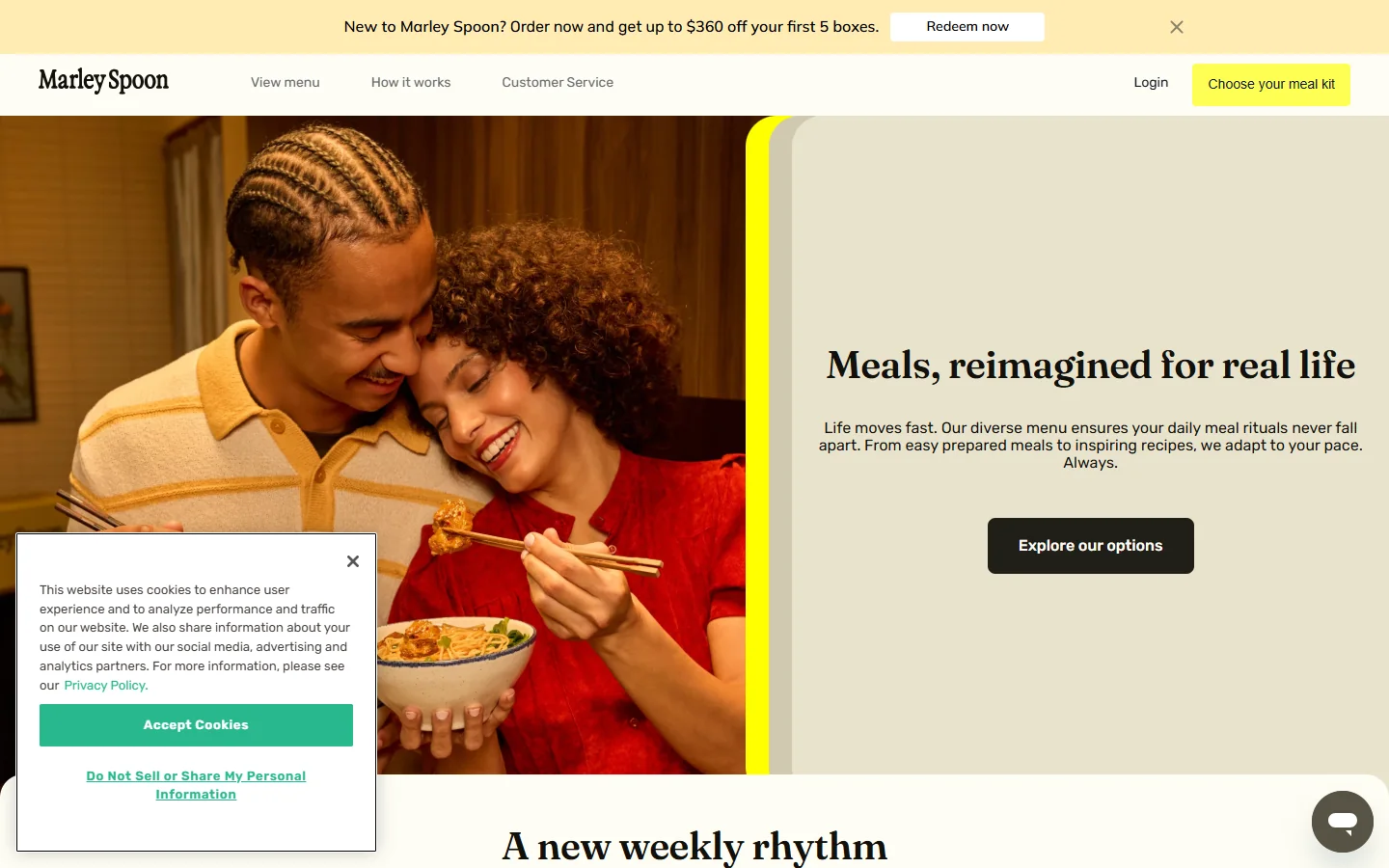 Marley Spoon US · Website screenshot