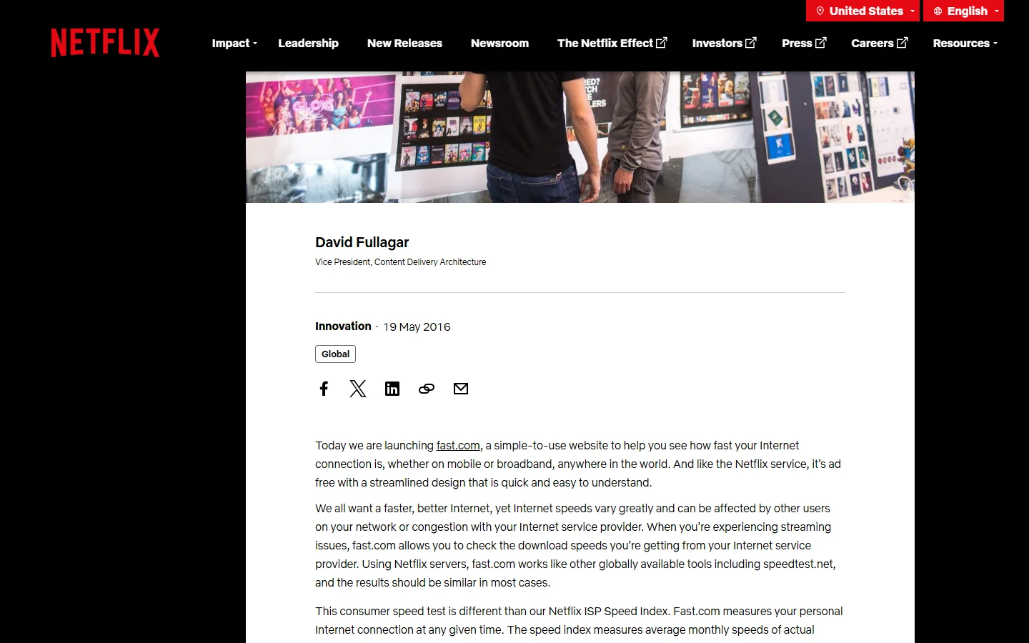 FAST.com — Official website screenshot