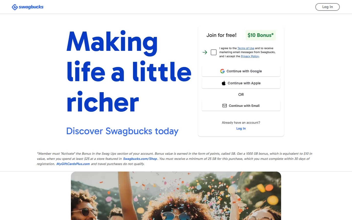 Swagbucks · Website screenshot