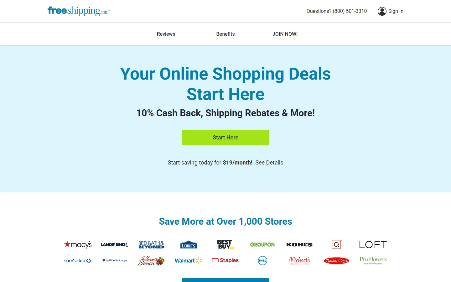 FreeShipping.com · Website screenshot