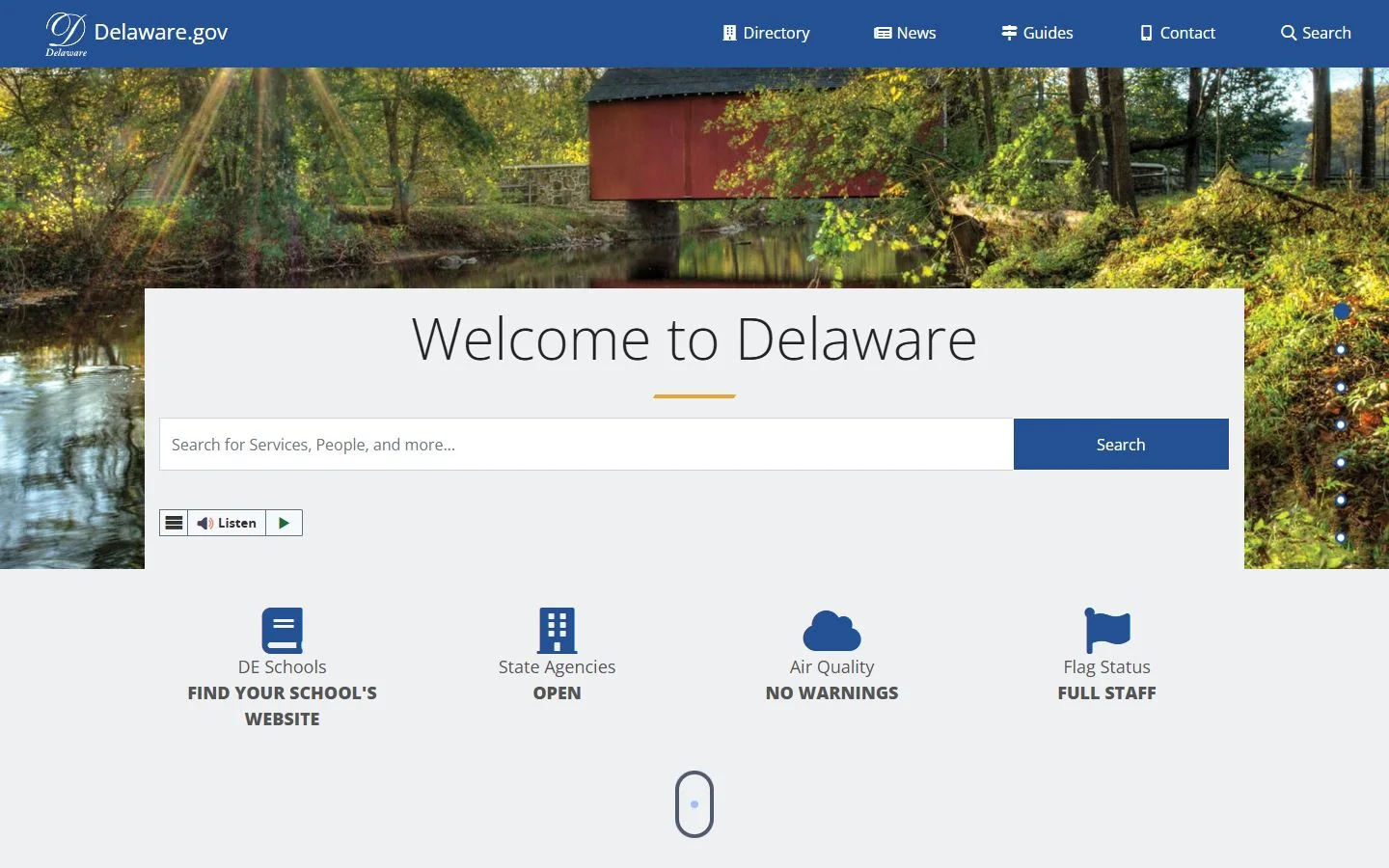 Delaware · Website screenshot