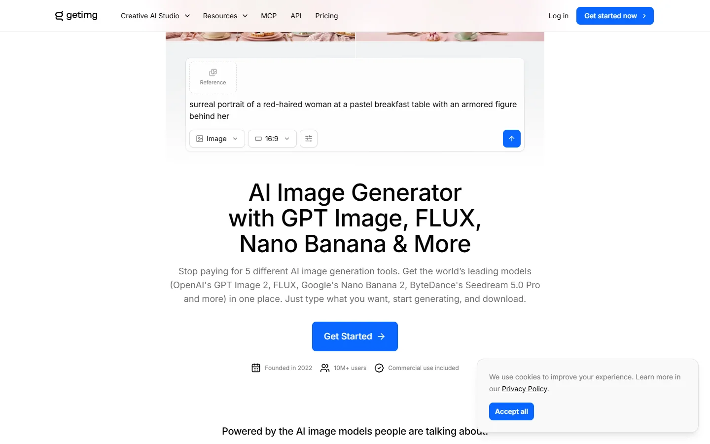 getimg.ai · Website screenshot