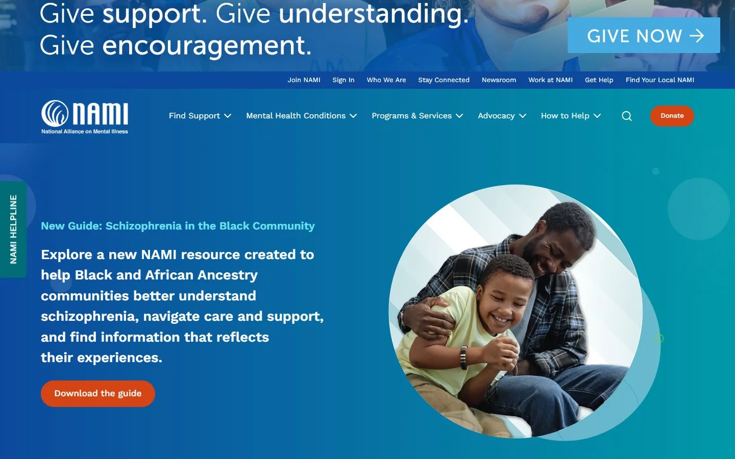 NAMI · Website screenshot