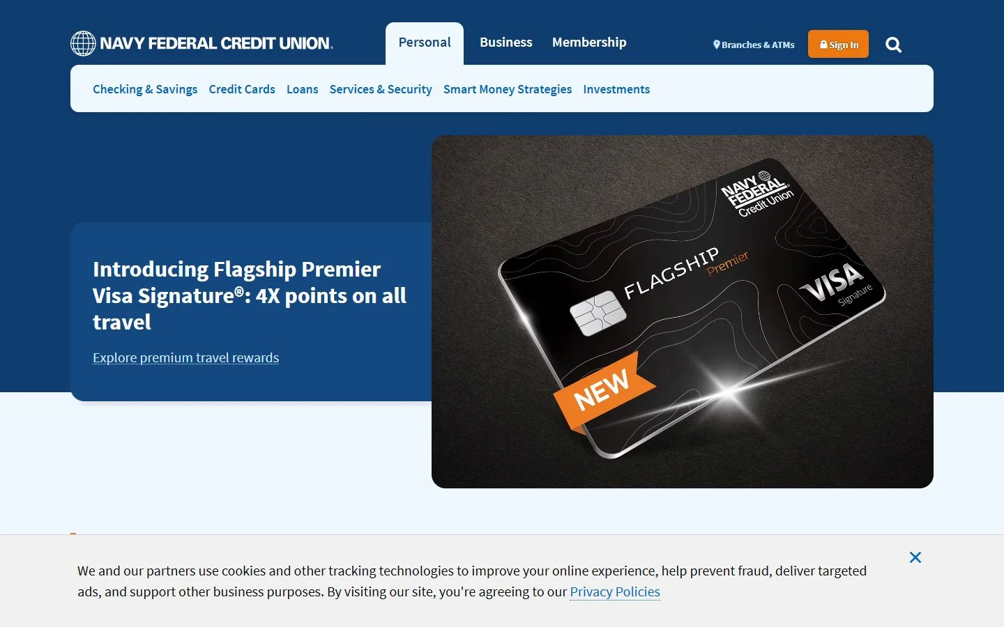 Navy Federal Credit Union · Website screenshot