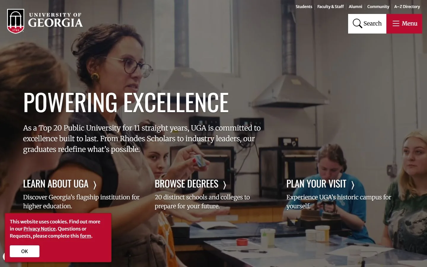 University of Georgia · Official website