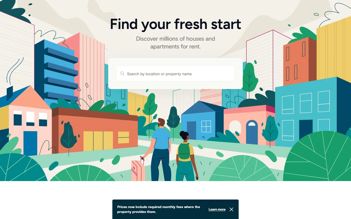 Zumper · Website screenshot