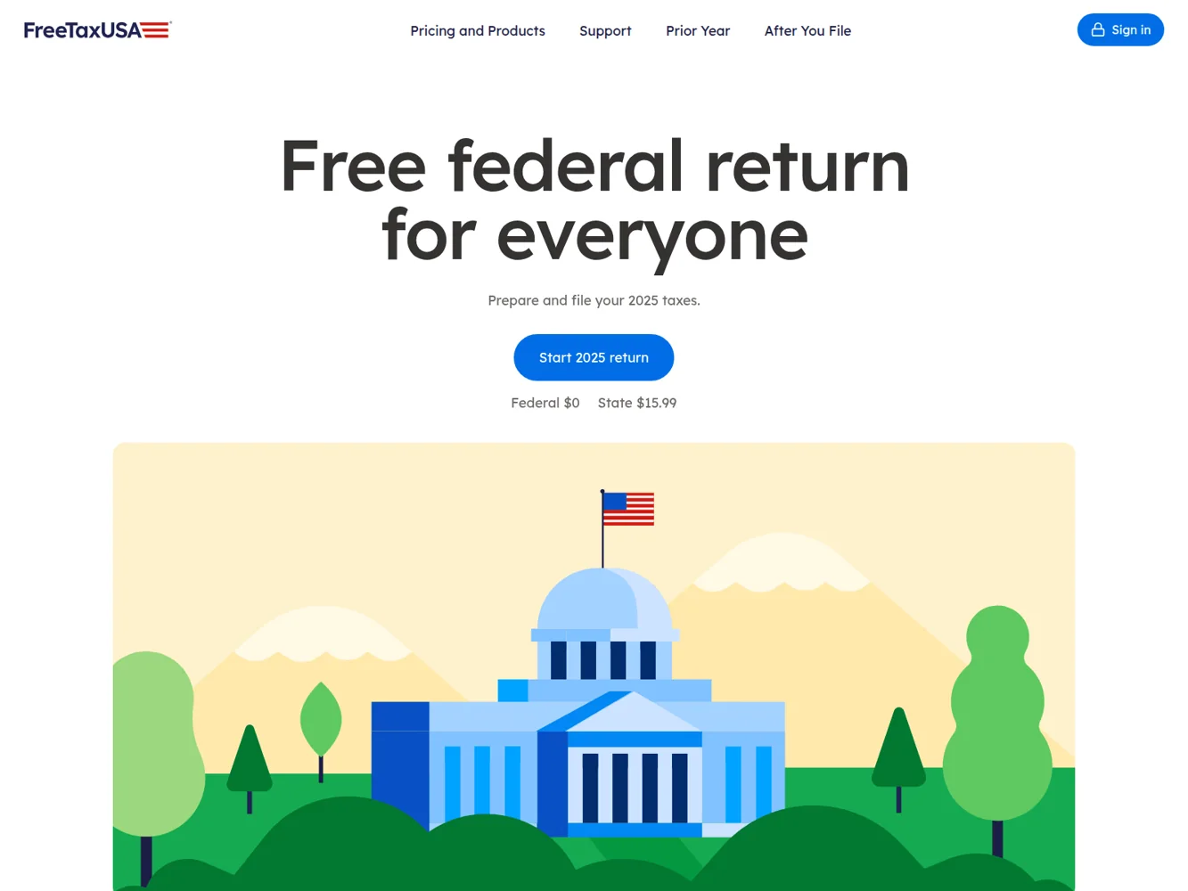FreeTaxUSA · Website screenshot