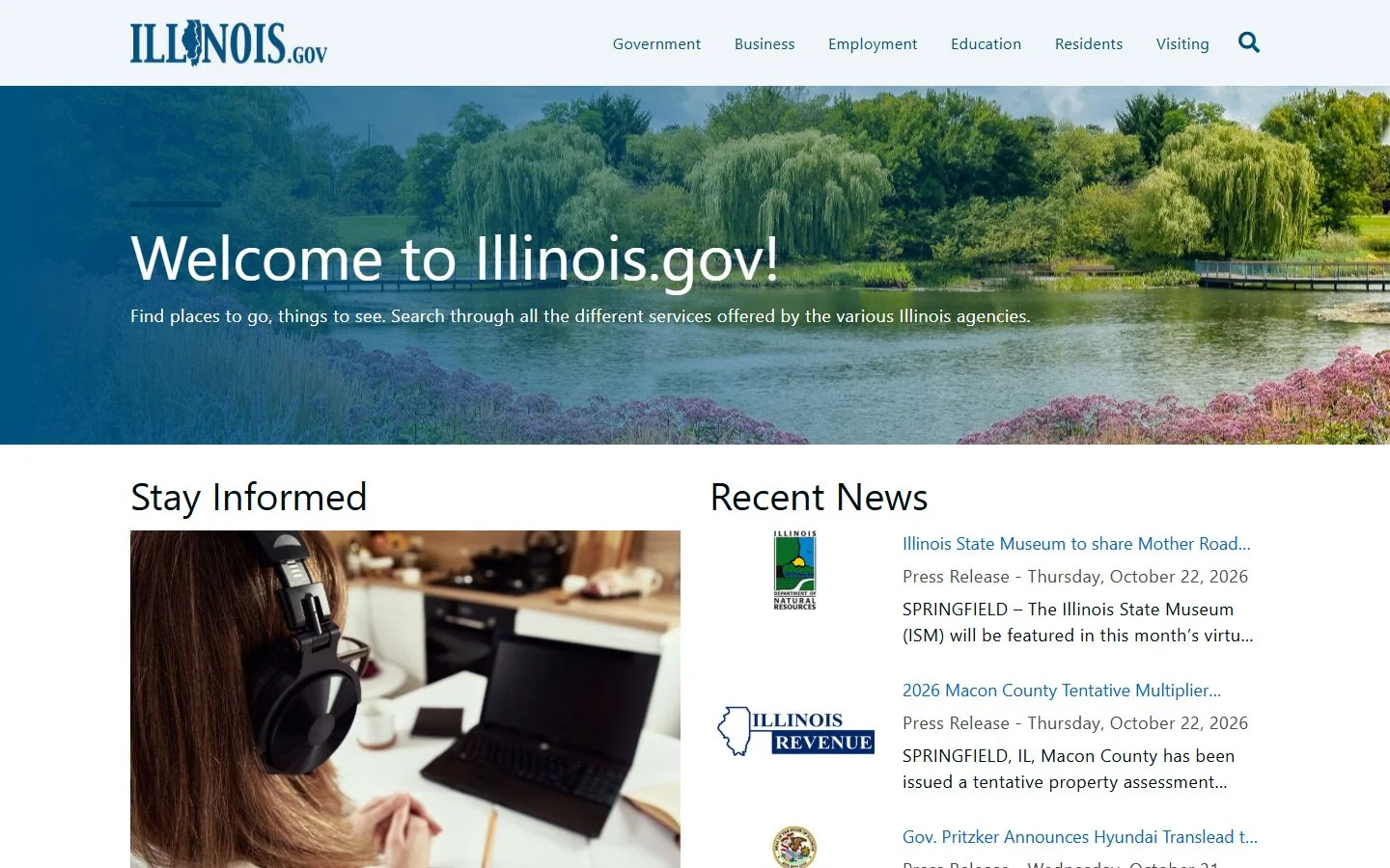 Illinois · Website screenshot