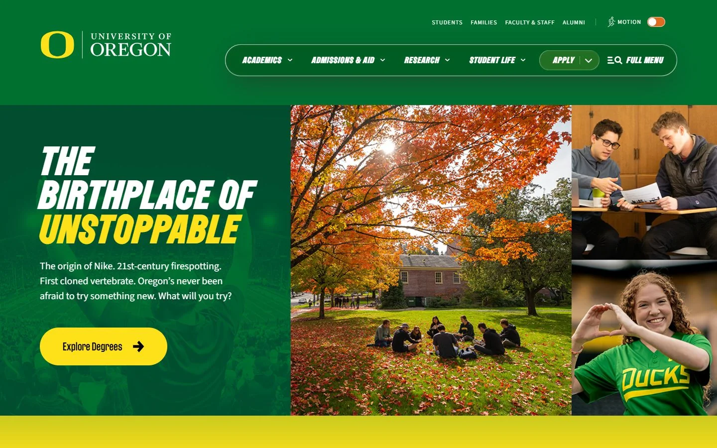 University of Oregon · Official website