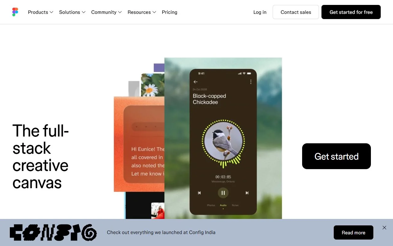 Figma – Ansicht der Anbieter-Website