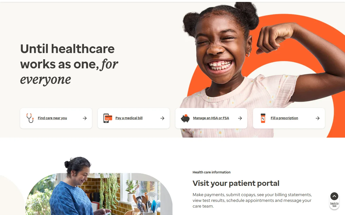 Optum · Website screenshot