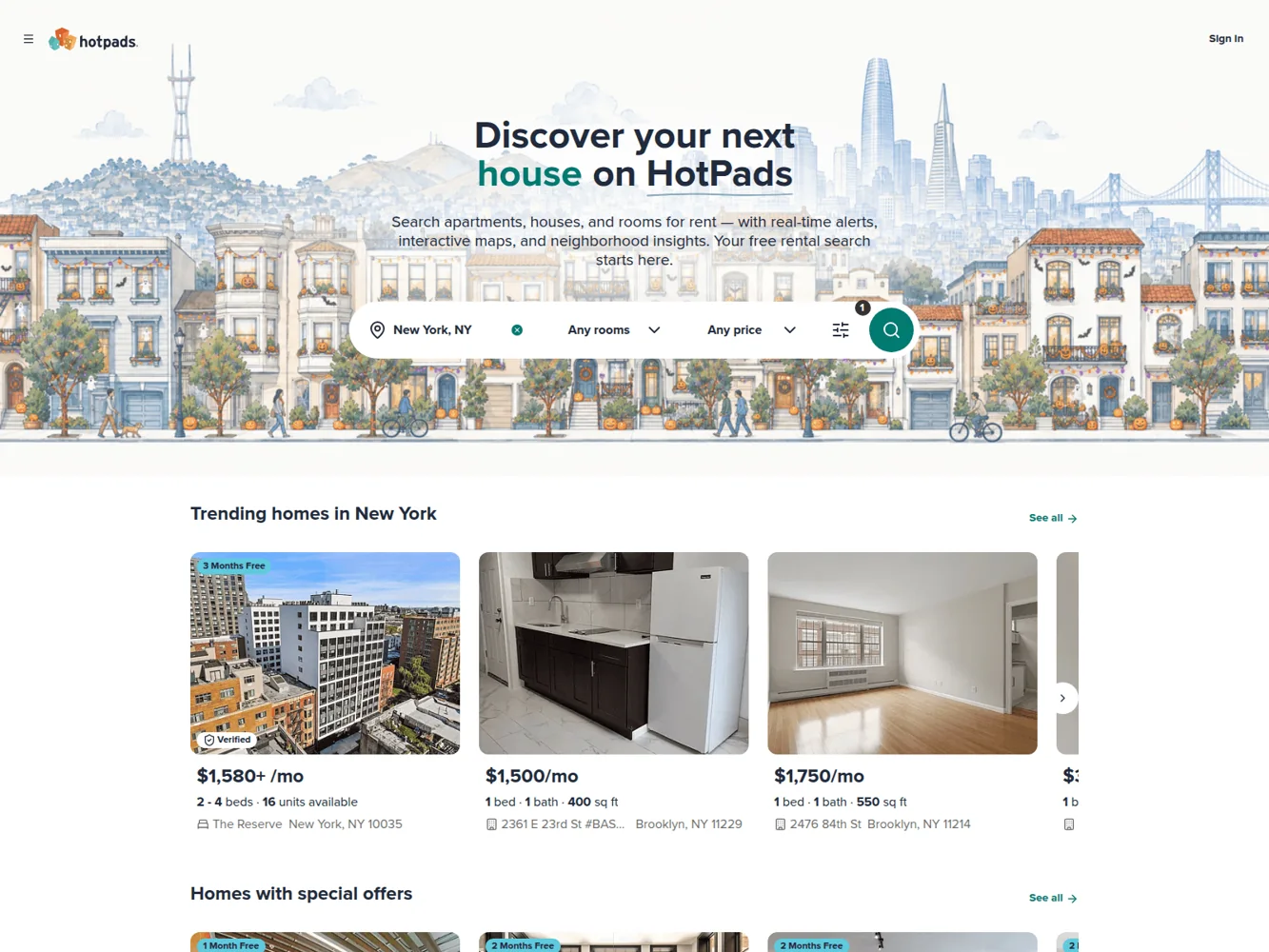 HotPads · Website screenshot
