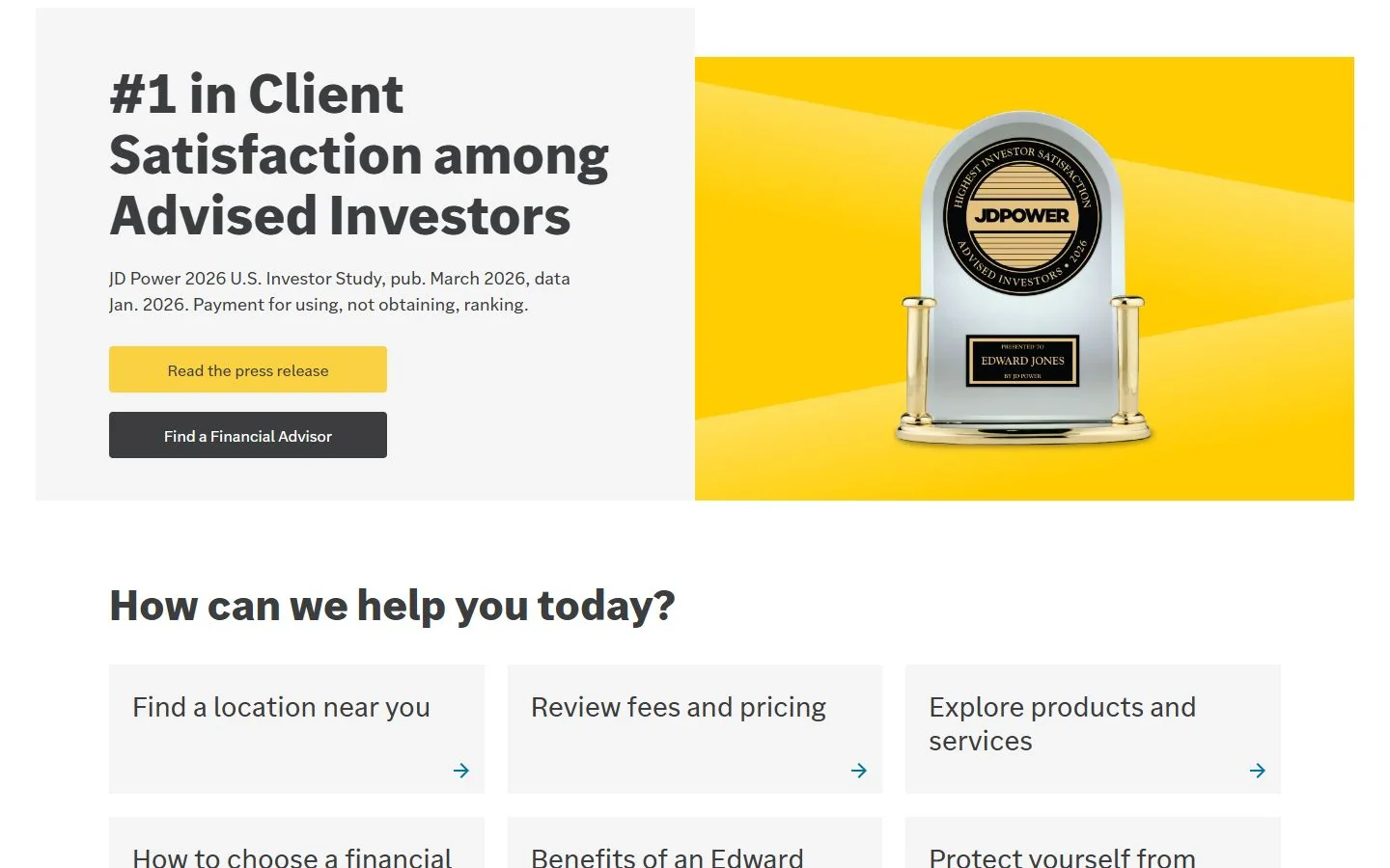Edward Jones · Website screenshot