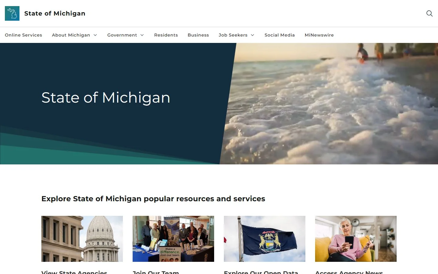 Michigan · Website screenshot